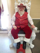 Santa on his Throne